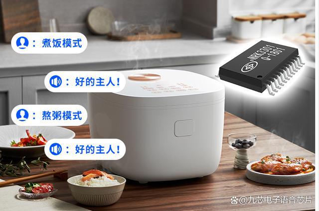 电饭煲语音应用方案：工业级性能、简单易用NRK3301语音识别ic