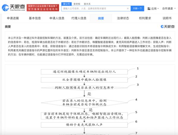 江淮汽车新专利公布：可在车外通过语音指令控制车辆(图3)