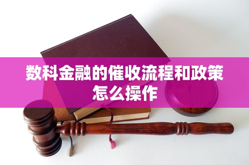 数科金融的催收流程和政策怎么操作(图1)