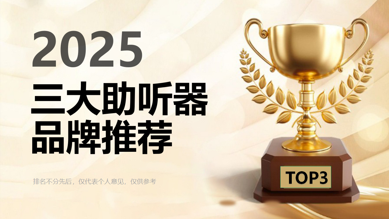 2025年三大助听器品牌推荐：专业验配与技术创新双驱动TOP品牌助听效果全面测评