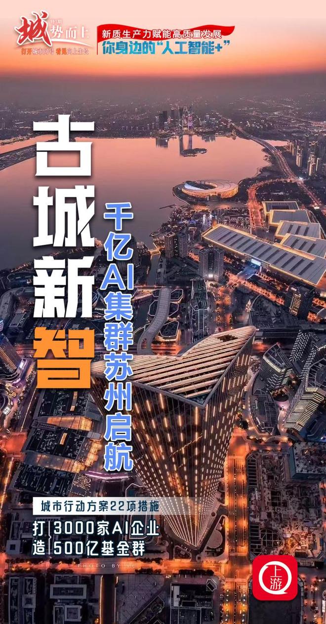 “城”势而上·人工智能+｜古城新“智”：千亿AI集群苏州启航(图1)