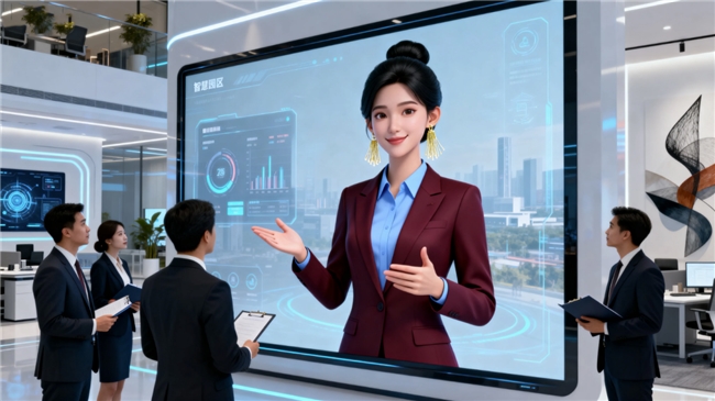 AI数字人公司技术深探全息舱数字人和大屏互动成AI展厅标配(图2)