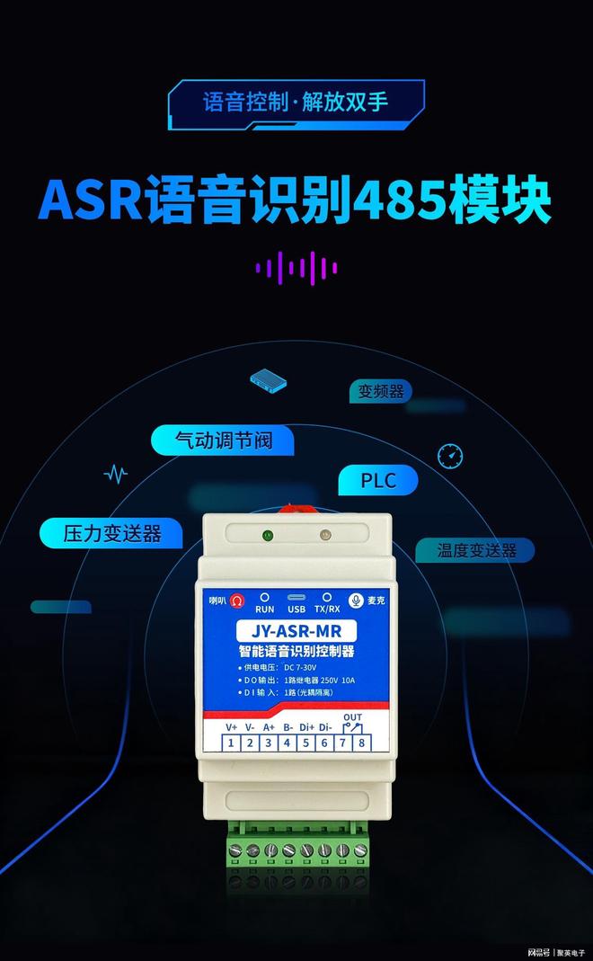 ASR语音识别485模块：离线语音唤醒简化工业自动化操作(图1)